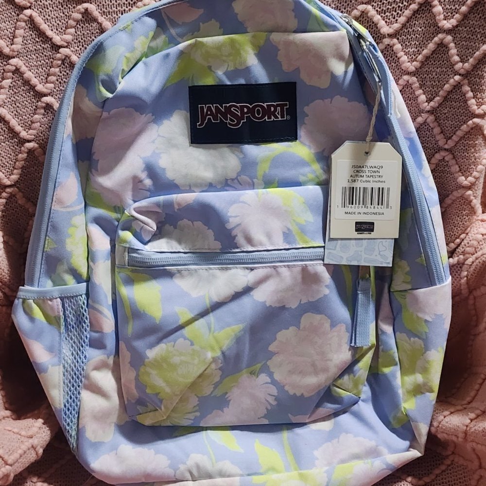 Brand New  Jansport Crosstown Autum Tapestry Bookbag